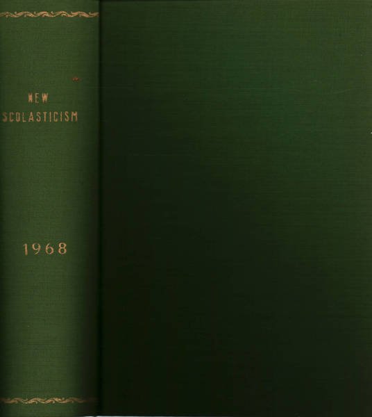 The new scholasticism Volume XLII 1968 n.1-2-3-4