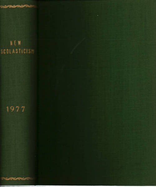 The new scholasticism Volume LI 1977 n.1-2-3-4