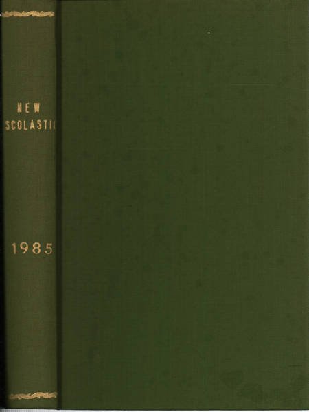 The new scholasticism Volume LIX 1985 n.1-2-3-4