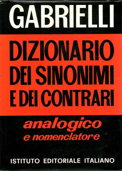 Dizionario dei sinonimi e dei contrari
