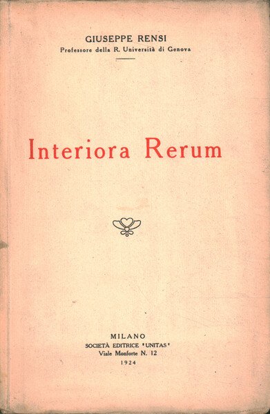 Interiora Rerum