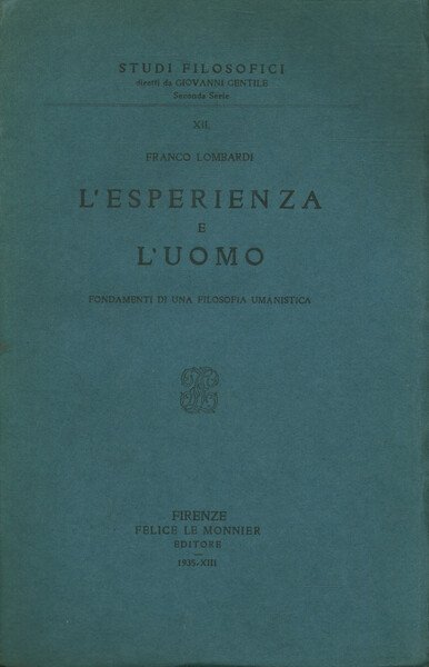 L'esperienza e l'uomo