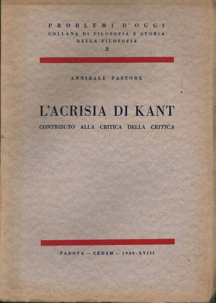 L'acrisia di Kant