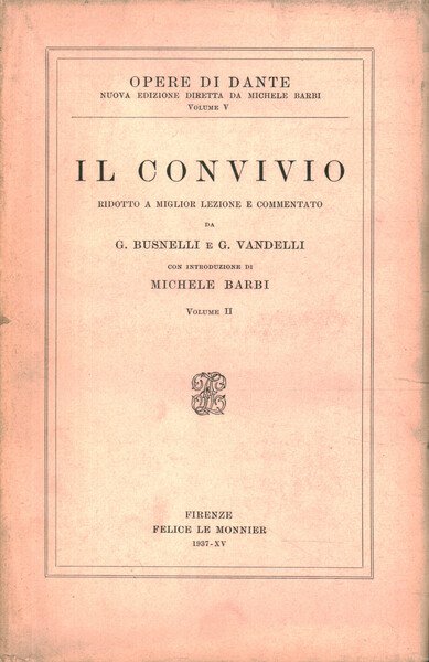 Il Convivio (Volume II)