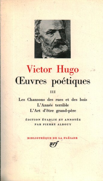 Oeuvres poétiques III