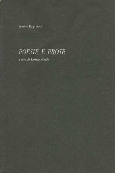 Poesie e prose