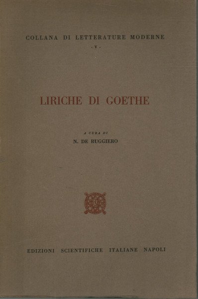 Liriche di Goethe