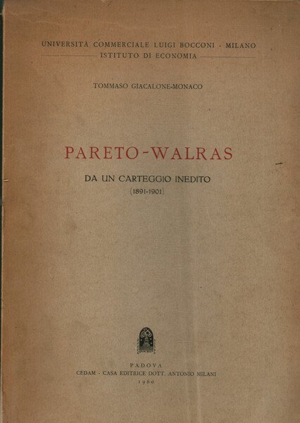 Pareto-Walras