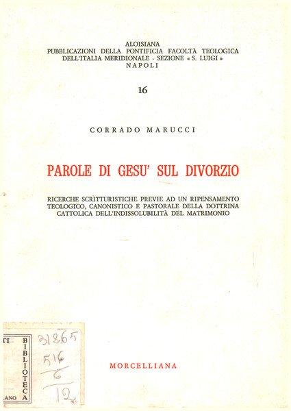 Parole di Gesù sul divorzio