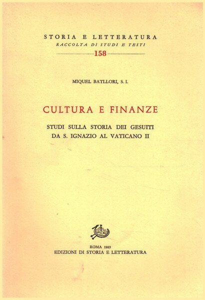 Cultura e finanze
