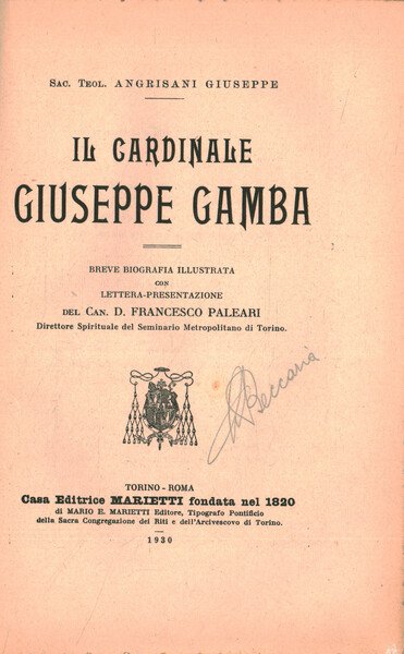 Il Cardinale Giuseppe Gamba | Immagine principale