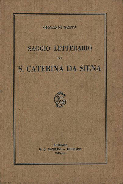 Saggio letterario su S. Caterina da Siena