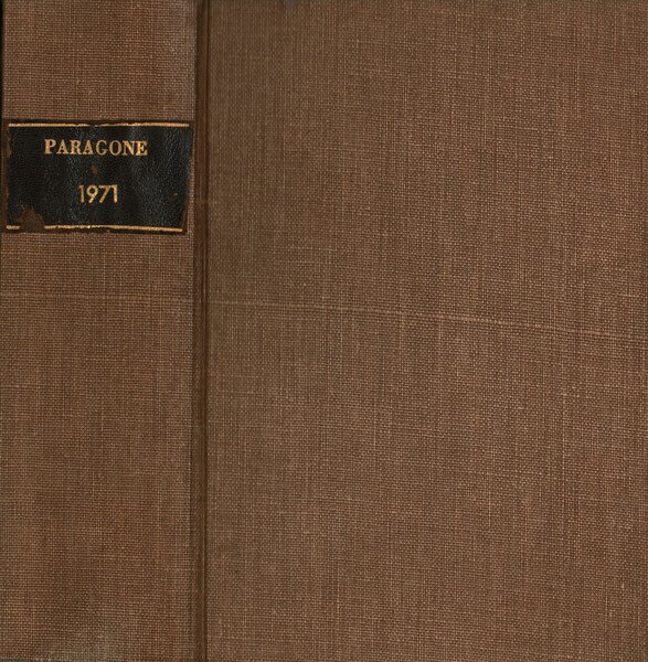 Paragone Rivista mensile di arte figurativa e letteratura. Letteratura Anno …