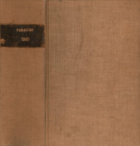 Paragone Rivista mensile di arte figurativa e letteratura. Letteratura Anno …