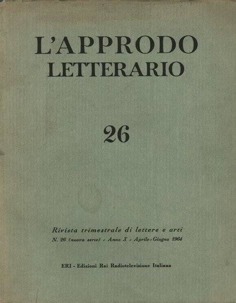 L'Approdo Letterario (Aprile-Giugno 1964-n. 26)