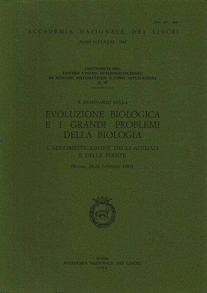 X seminario sulla evoluzione biologica e i grandi problemi della …