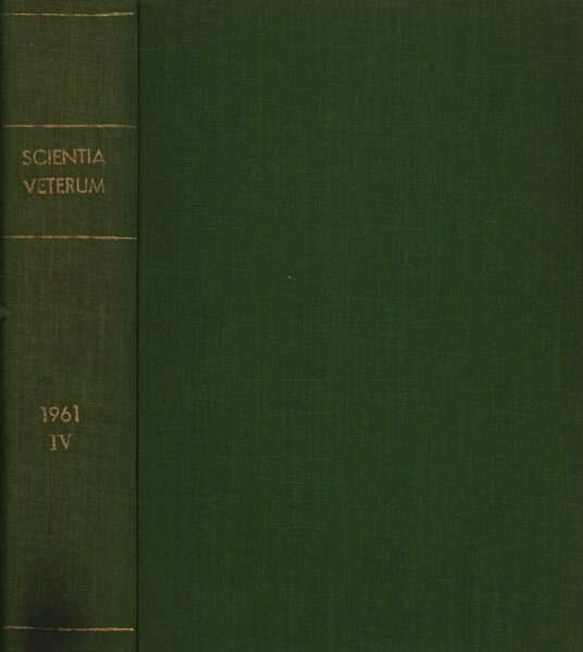 Scientia Veterum. Collana di studi di storia della medicina IV …