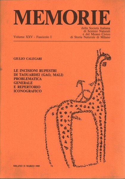 Memorie. Volume XXV, Fascicolo I. Le incisioni rupestri di Taouardei … | Immagine Gallery 1