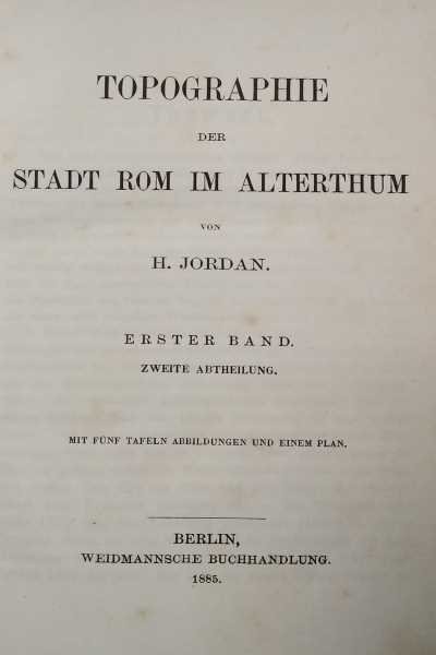 Topographie der Stadt Rom im Alterthum | Immagine Gallery 1