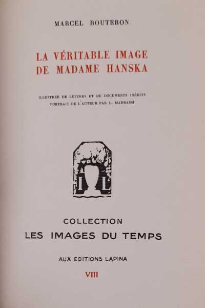 La véritable image de Madame Hanska