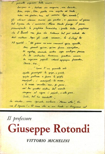 Il professore Giuseppe Rotondi