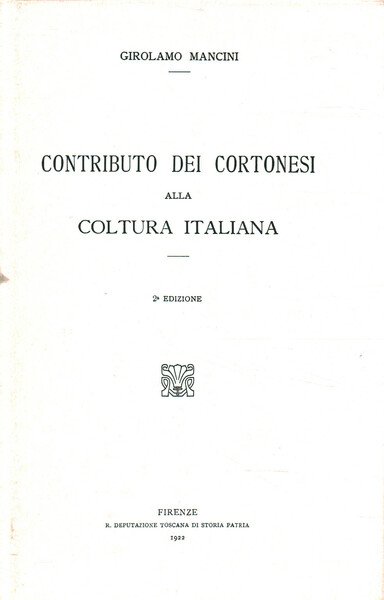 Contributo dei cortonesi alla cultura italiana