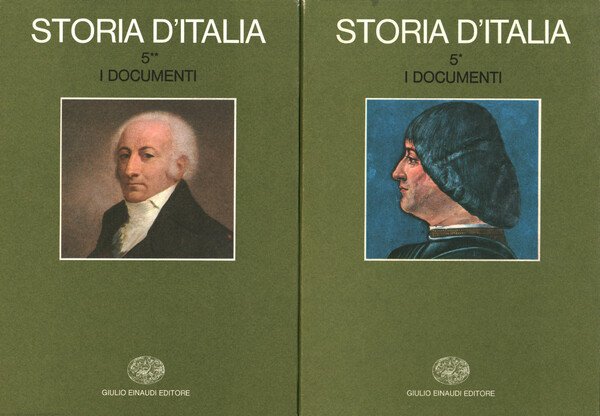 Storia d'Italia. I documenti. (Volume quinto. 2 Volumi)