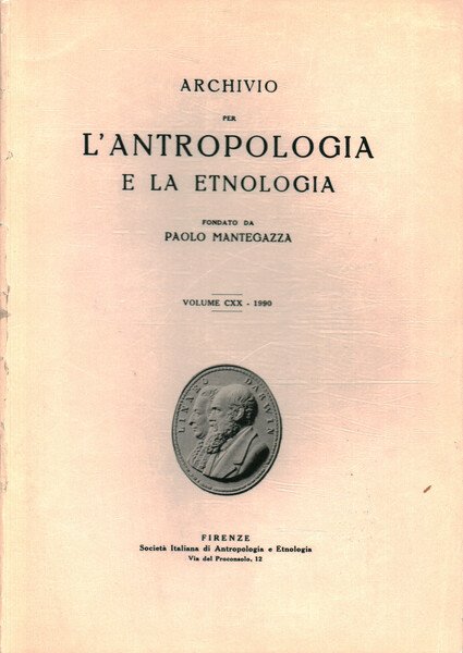 Archivio per l'antropologia e la etnologia (Volume CXX)