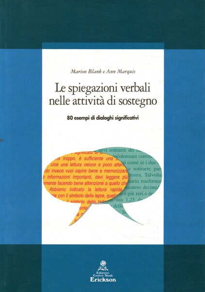 Le spiegazioni verbali nelle attività di sostegno