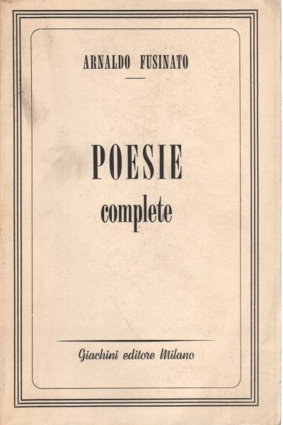 Poesie complete