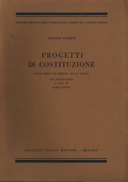 Progetti di costituzione