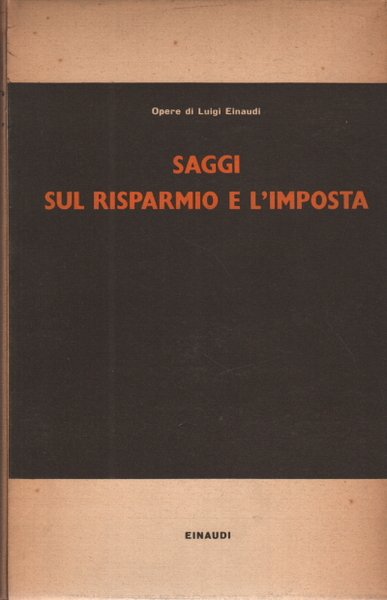 Saggi sul risparmio e l'imposta