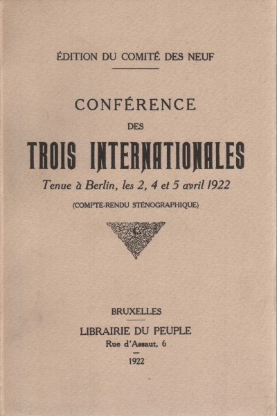 Conférence des trois Internationales