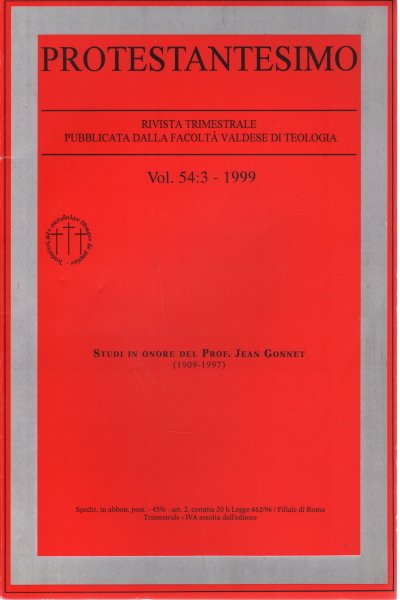 Protestantesimo Vol. 54: 3 -1999