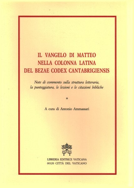 Il Vangelo di Matteo nella colonna latina del Bezae Codex … | Immagine principale