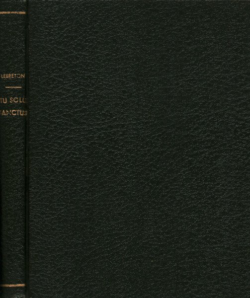 Tu solus sanctus