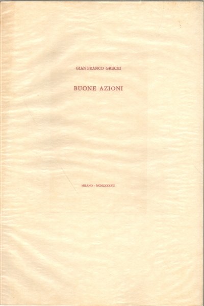 Buone azioni