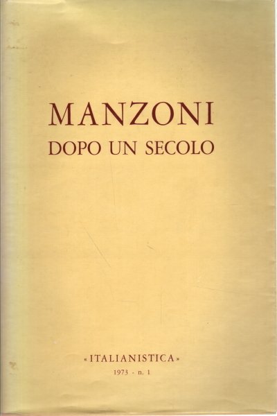 Italianistica, Anno II - n.1, gennaio-aprile 1973