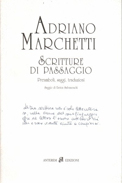 Scritture di passaggio | Immagine principale