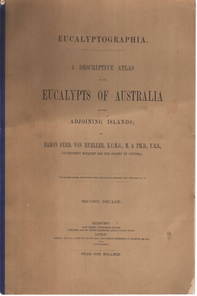 A descriptive atlas of the eucalypts of Australia and the …