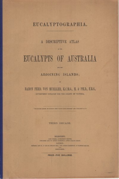 A descriptive atlas of the eucalypts of Australia and the …