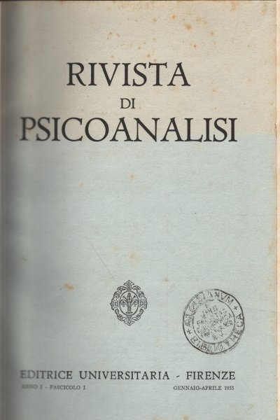 Rivista di psicanalisi, anno V, 1959