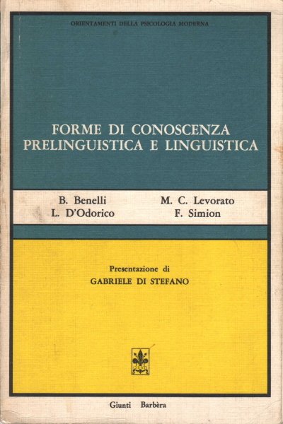 Forme di conoscenza prelinguistica e linguistica