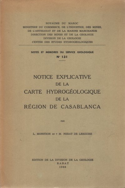 Notice explicative de la carte hydrogéologique de la région de …