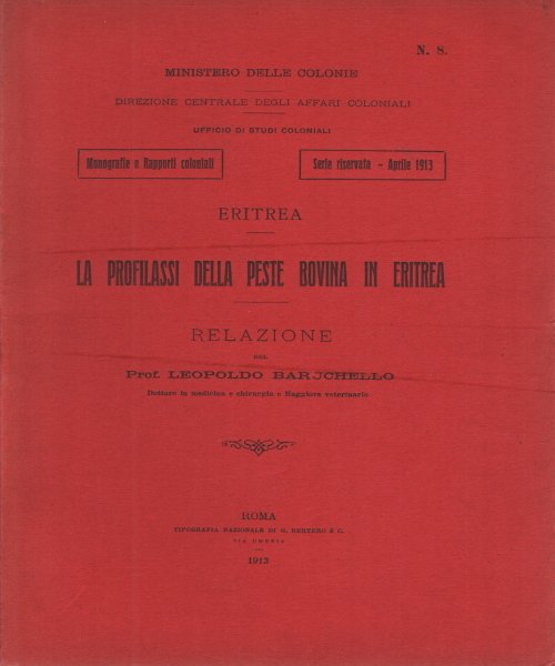 La profilassi della peste bovina in eritrea