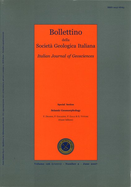 Bollettino della Società Geologica Italiana-Italian Journal of Geosciences. Vol. 126 …