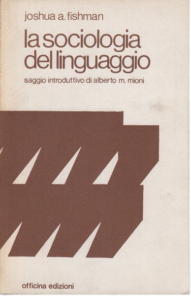 La sociologia del linguaggio