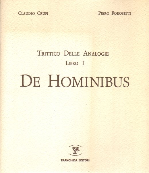 Trittico delle analogie libro I: De Hominibus