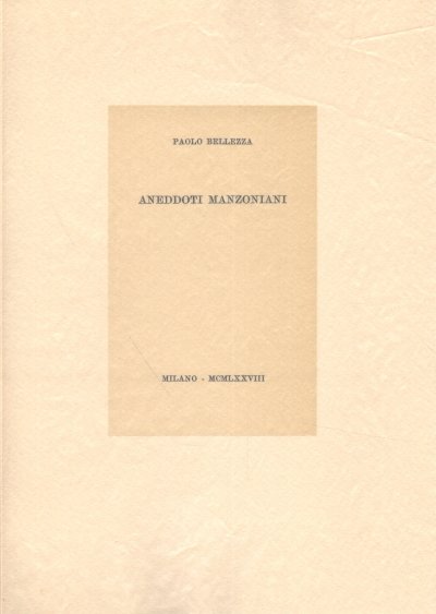 Aneddoti manzoniani