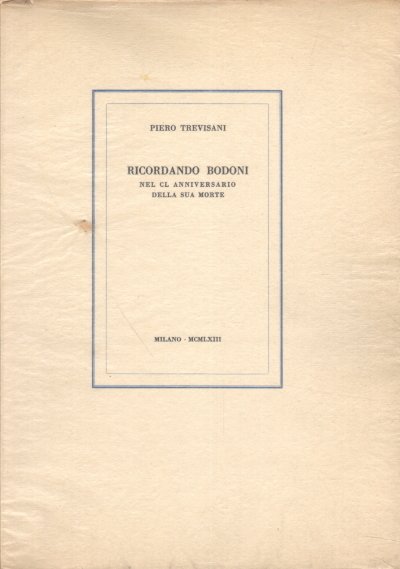 Ricordando Bodoni